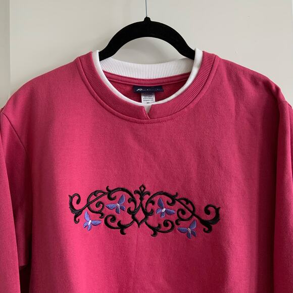 Pembrook Medium Embroidered Butterfly Sweatshirt - Picture 4 of 8